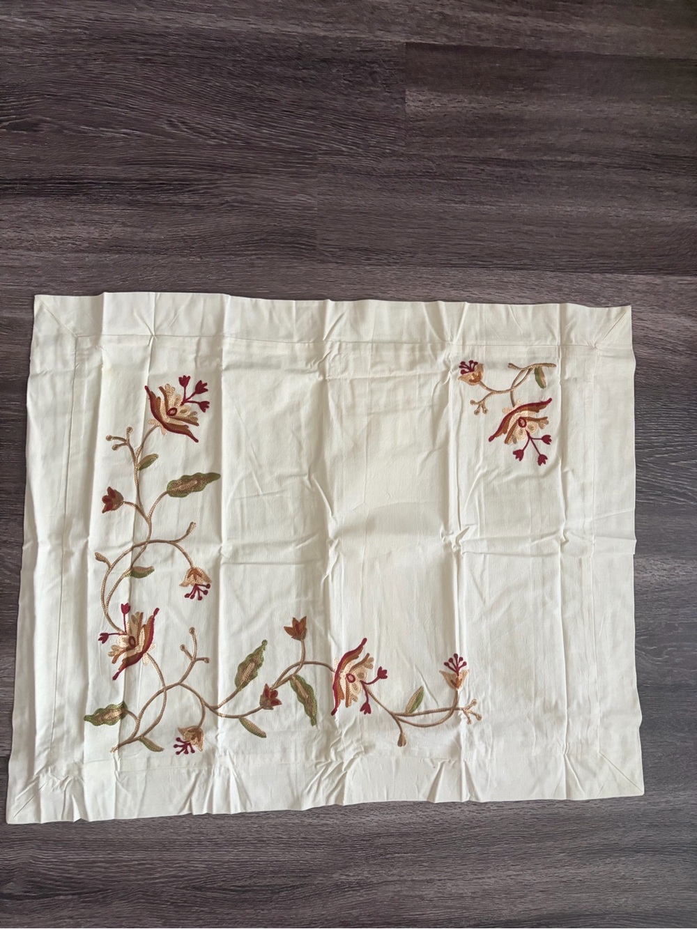 Pottery Barn Shams STANDARD Floral Pair Cotton VINTAGE Unused 21x26